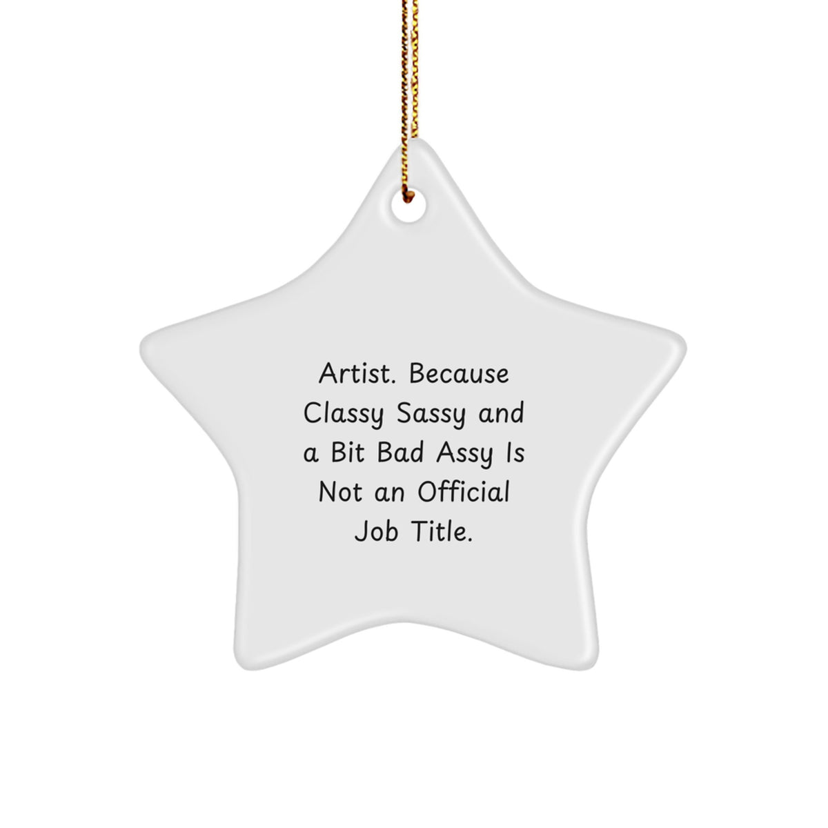 Artist Memento Star Ornament for Teens Christmas Gift - Image 1