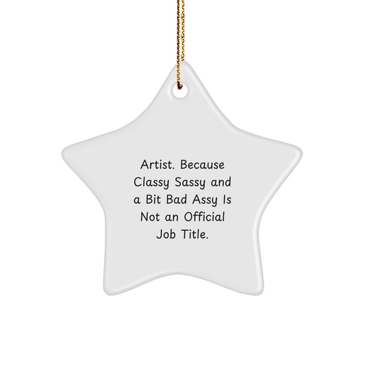 Artist Memento Star Ornament for Teens Christmas Gift - Image 1