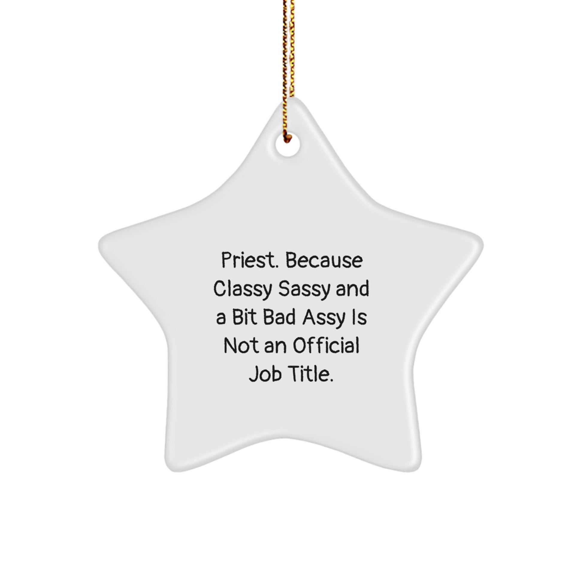 Priest Keepsake Christmas Ornament for Him Gift - Image 1