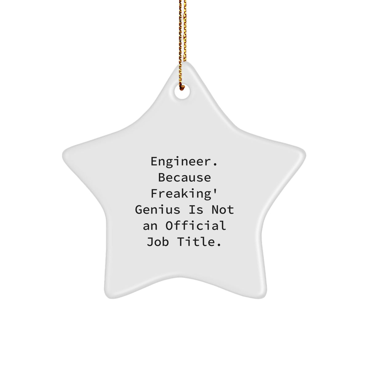 Engineer Keepsake Christmas Ornament for Him Gift - Bright Holiday Decor - Image 1
