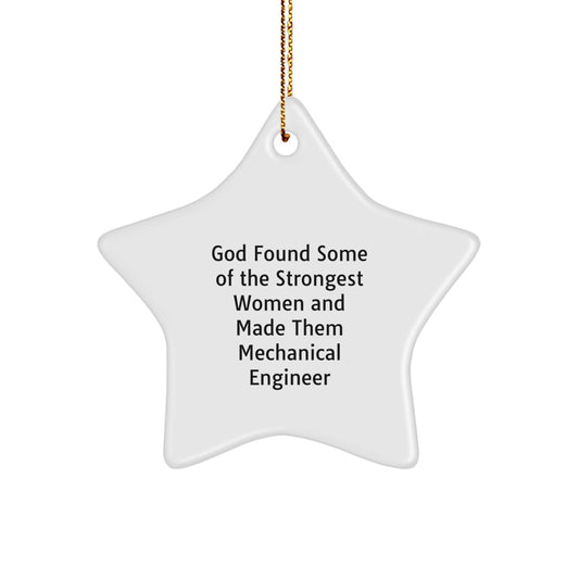 Funny Mechanical Engineer Gifts from Men to Women Friends - Star Ornament Christmas Unique Gifts for Mechanical Engineer Women - Image 1