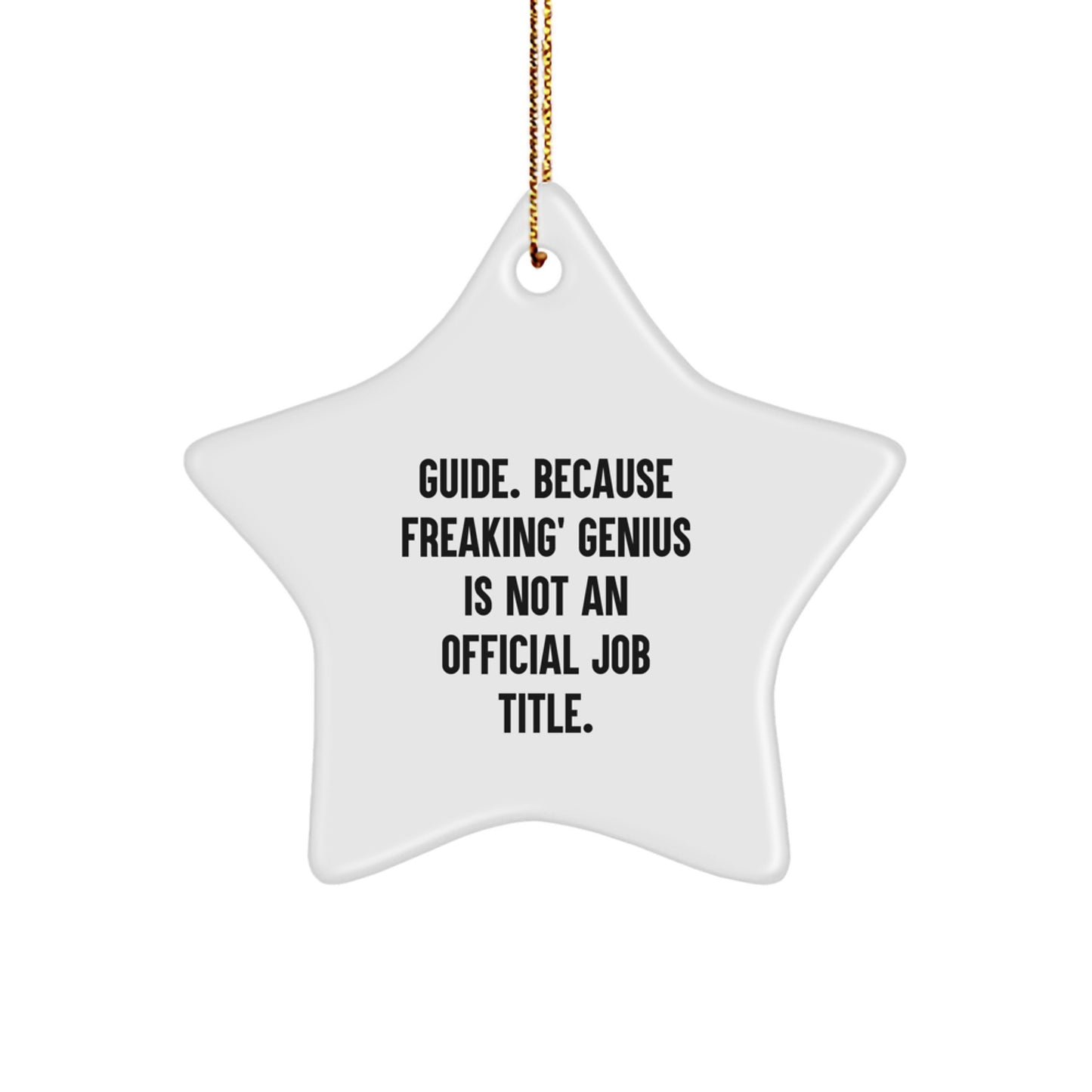 Funny Guide Star Ornament Gifts from Friends, Coworkers, or Family for Guide Enthusiasts, Christmas Unique Gifts Idea - Image 1