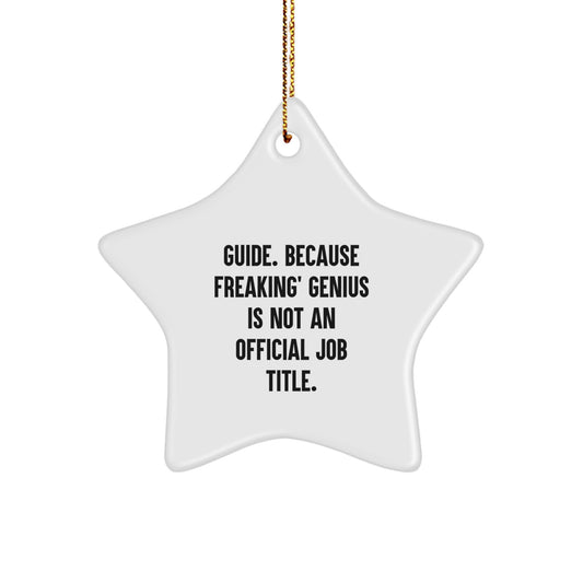 Funny Guide Star Ornament Gifts from Friends, Coworkers, or Family for Guide Enthusiasts, Christmas Unique Gifts Idea - Image 1