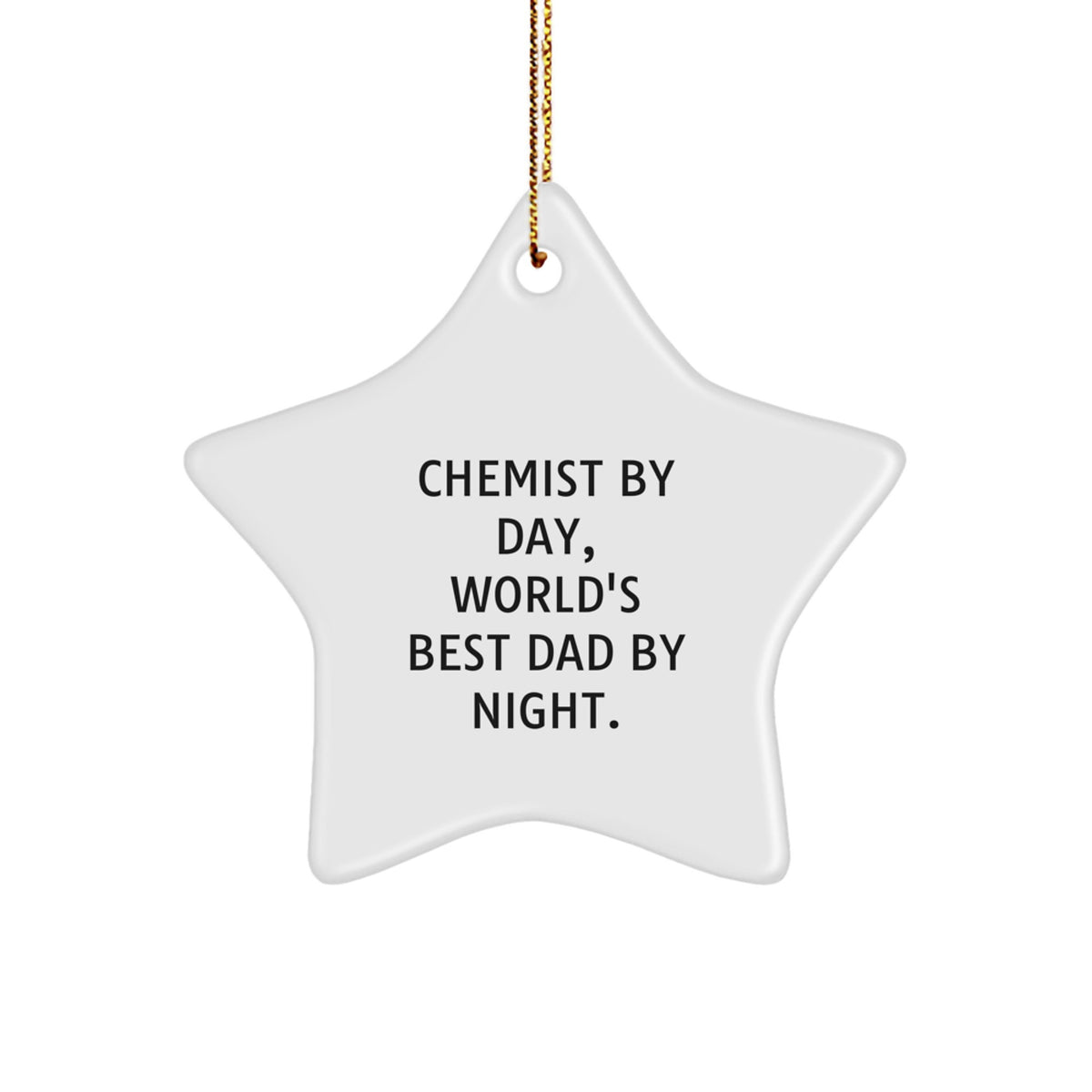 Sassy Chemist Star Ornament Gift for Friends – Novelty Christmas - Image 1