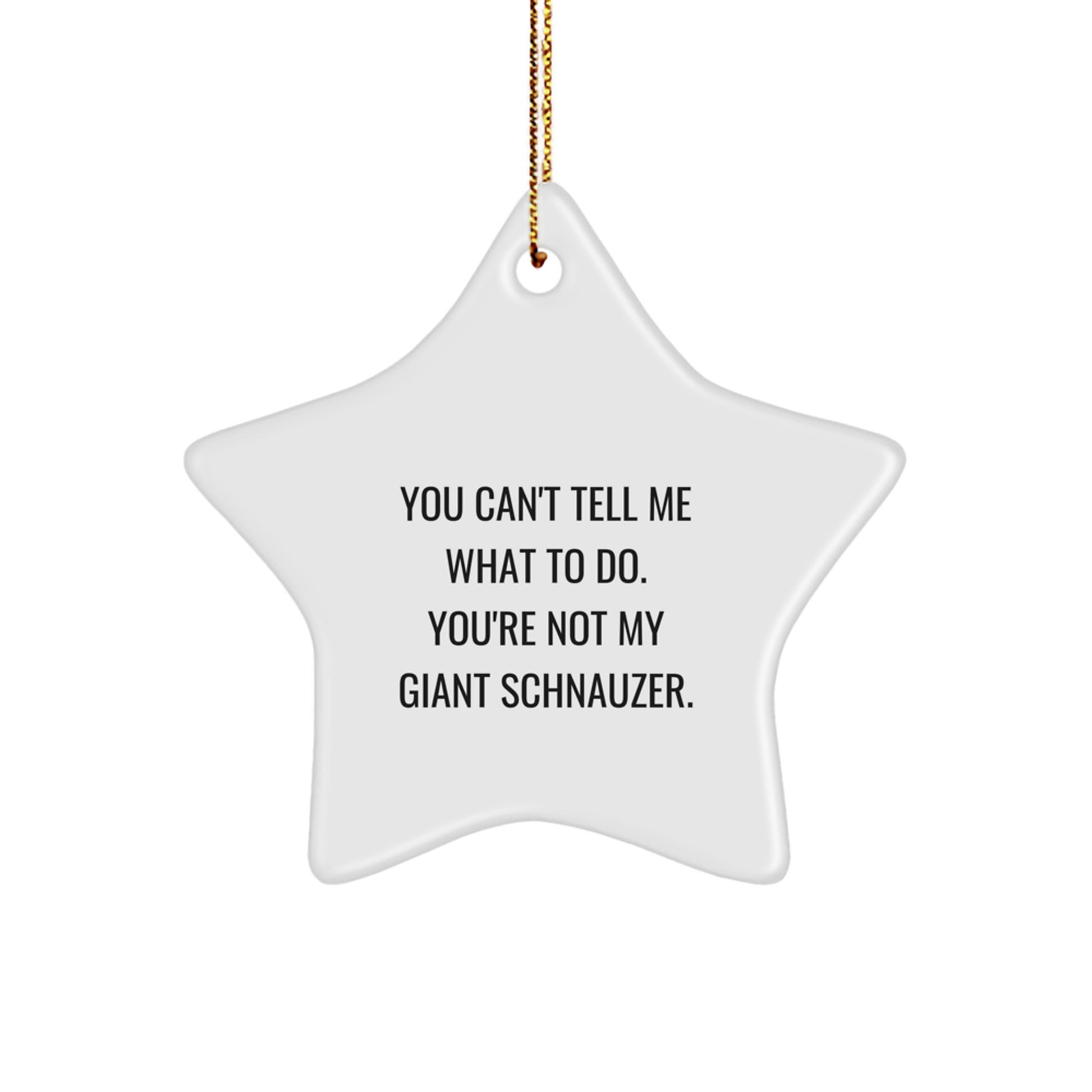 Giant Schnauzer Dog Christmas Star Ornament Funny Funny Gift from Friends for Giant Schnauzer Dog - Image 1