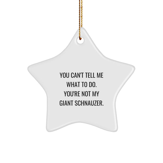 Giant Schnauzer Dog Christmas Star Ornament Funny Funny Gift from Friends for Giant Schnauzer Dog - Image 1