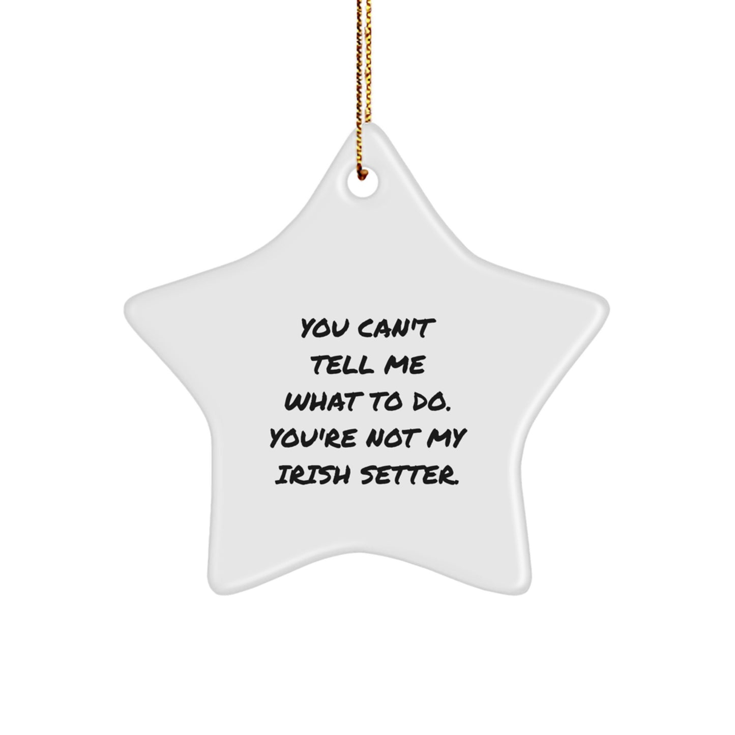Funny Irish Setter Dog Gifts from Men, Women, Friends, Family to Irish Setter Dog, Star Ornament for Christmas Unique Decoration - Image 1
