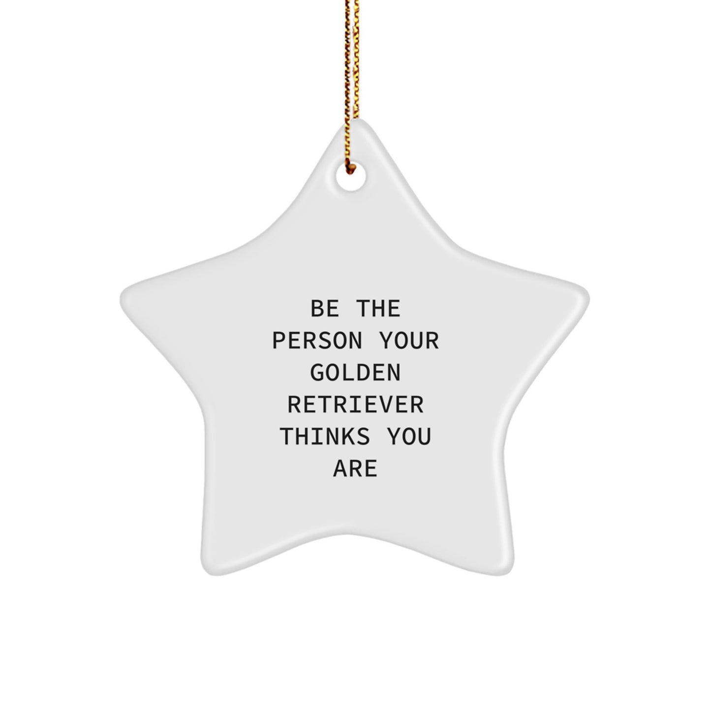 Golden Retriever Dog Star Ornament Funny Gift for Friends Family Men Women from Christmas Unique Gifts - Image 1
