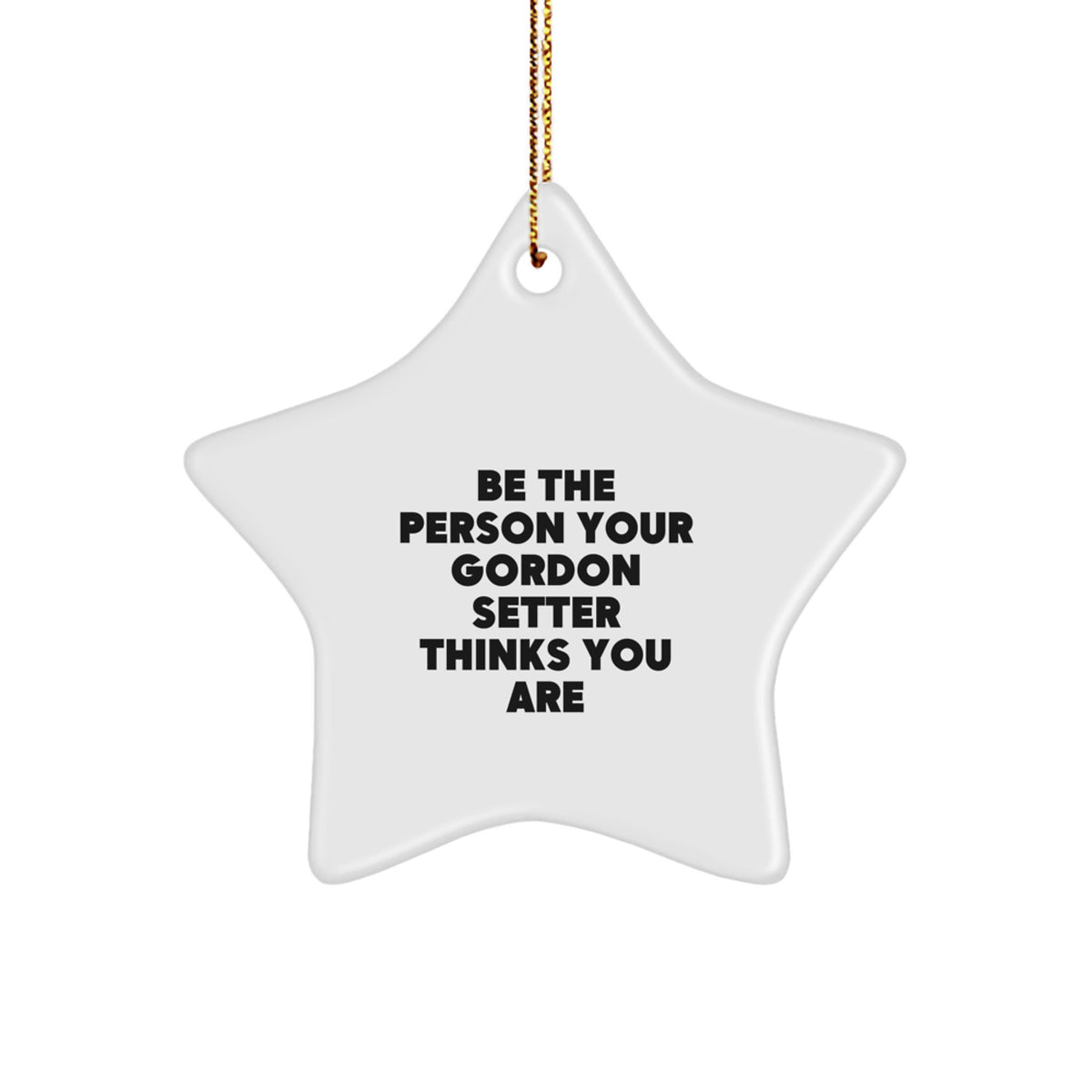 Funny Gordon Setter Dog Gifts, Star Ornament, Inspirational Quote, Gifts from Men, Women, Family for Friends, Coworkers, Christmas Unique Gifts - Image 1