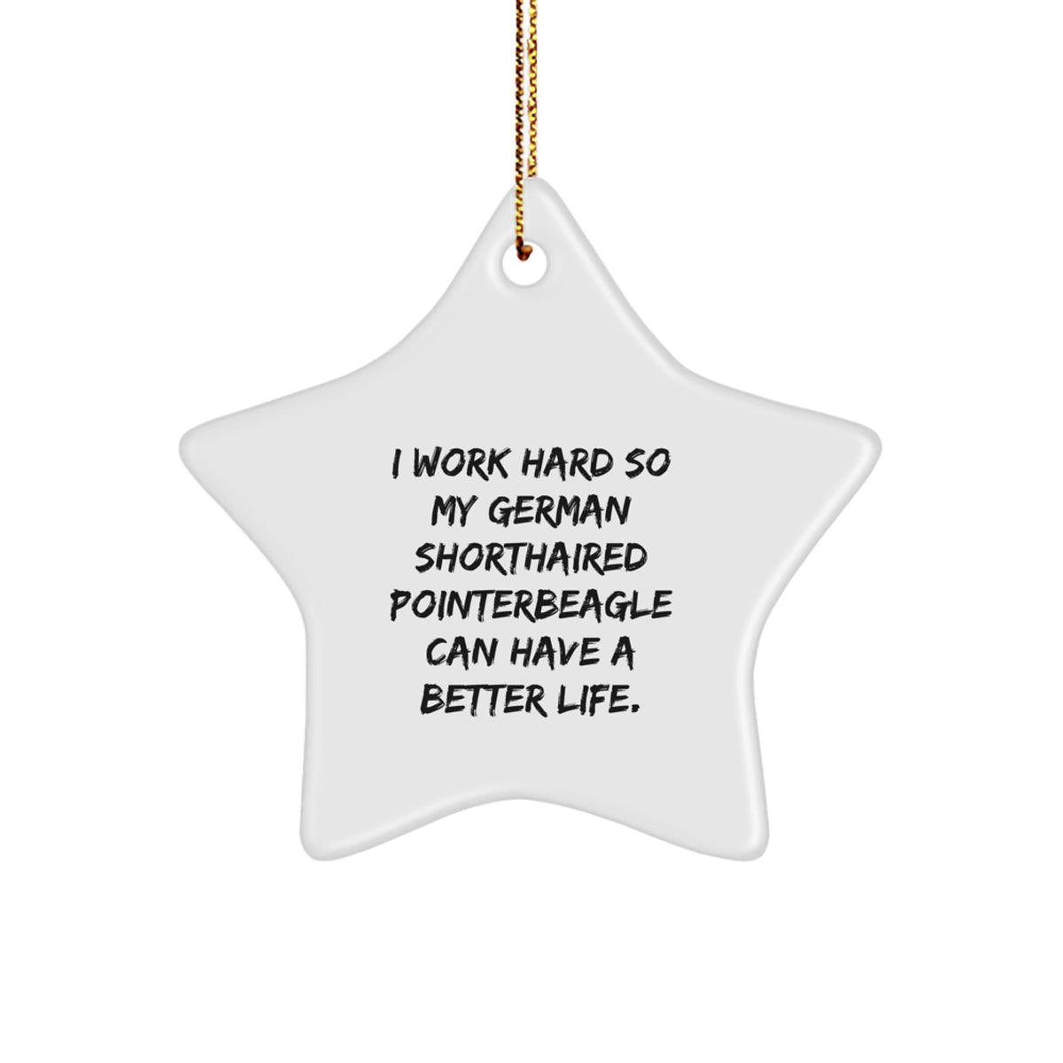 German Shorthaired Pointer Dog Star Christmas Ornament Teens Xmas Gift - Image 1