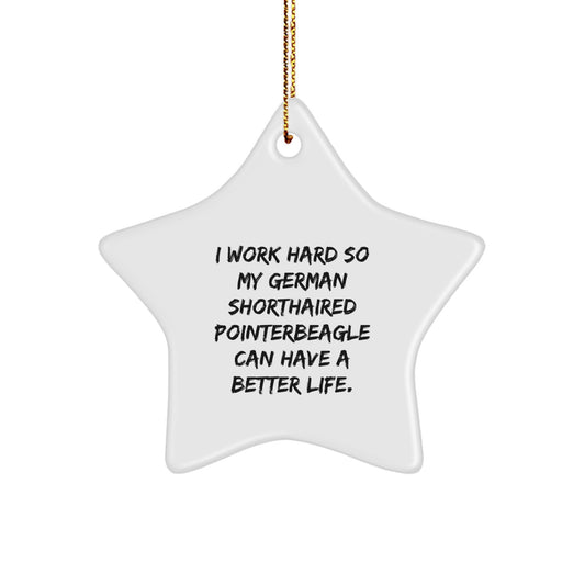 German Shorthaired Pointer Dog Star Christmas Ornament Teens Xmas Gift - Image 1
