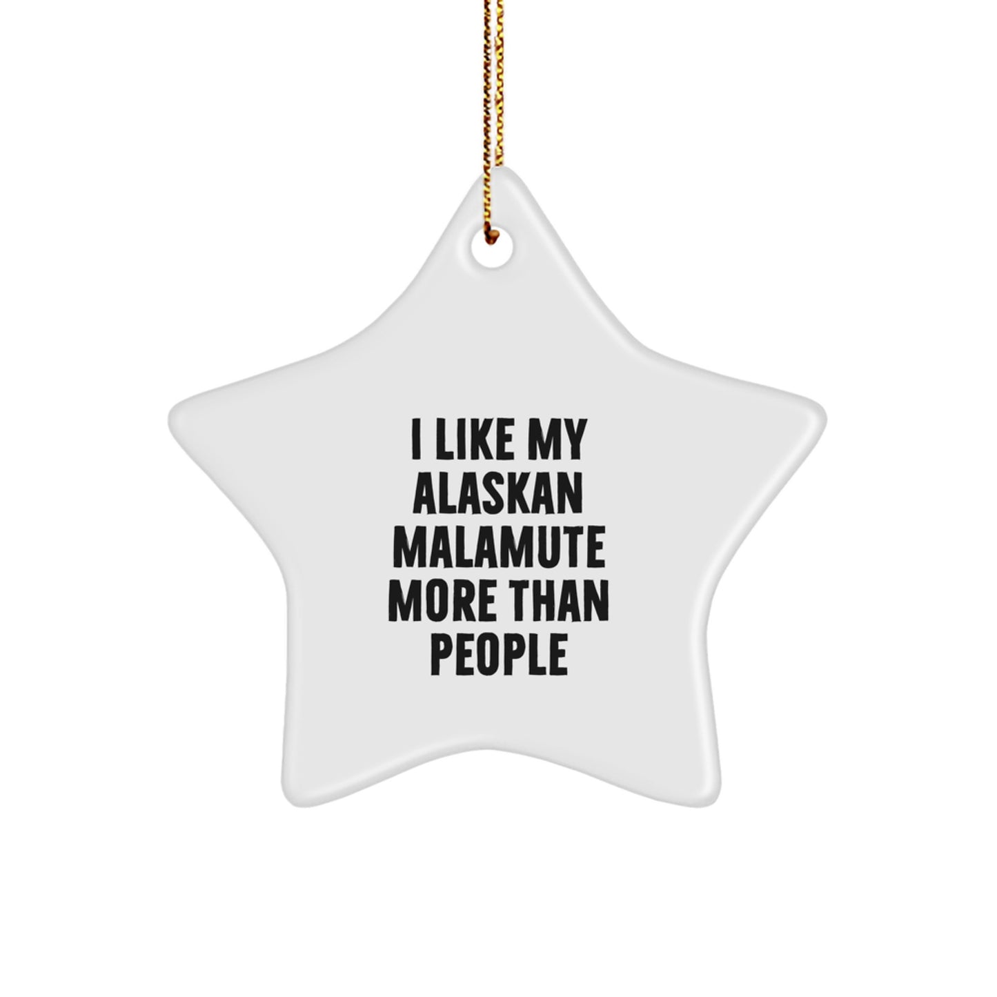 Funny Alaskan Malamute Dog Star Ornament Gifts for Men Women Friends Family Christmas Unique Gifts from Loved Ones - Image 1