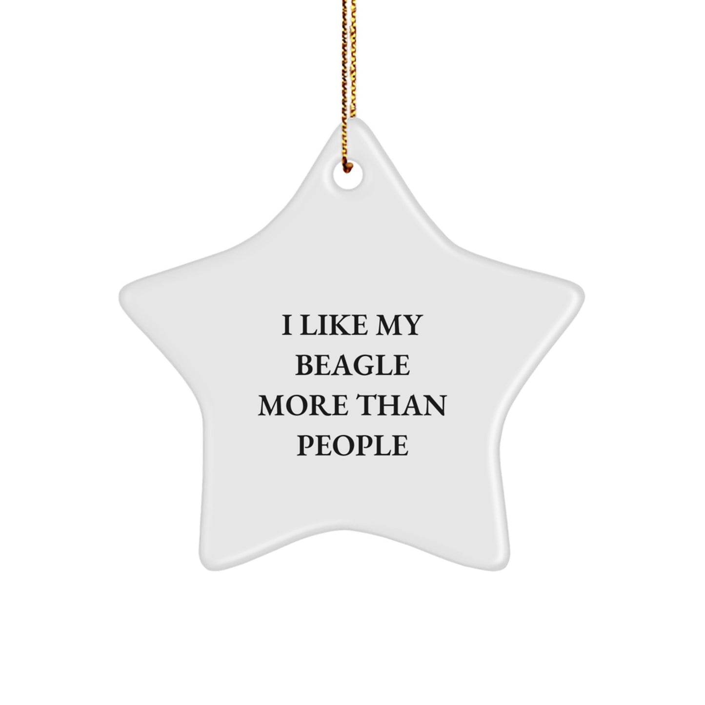 Funny Beagle Dog Star Ornament, Gifts from Friends and Family, Perfect for Christmas Unique Gifts - Image 1