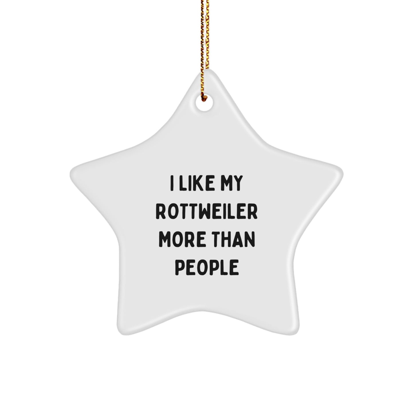 Funny Rottweiler Dog Lover Christmas Unique Gifts from Family, Unique Star Ornament for Rottweiler Dog Owners, Inspirational Pet Decoration - Image 1