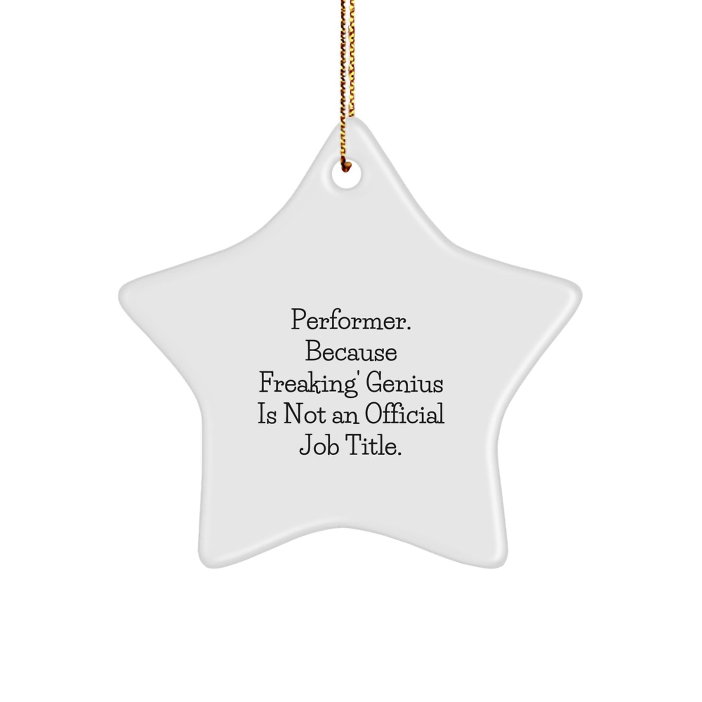Performer Keepsake Christmas Ornament for Him Gift - Image 1