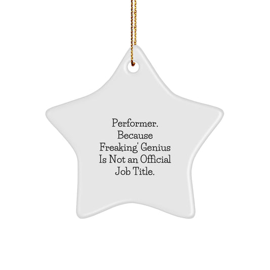 Performer Keepsake Christmas Ornament for Him Gift - Image 1