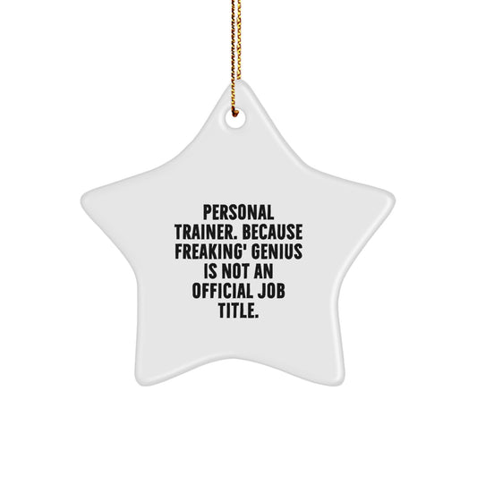 Christmas Gift for Her Personal Trainer Star Ornament Present - Image 1