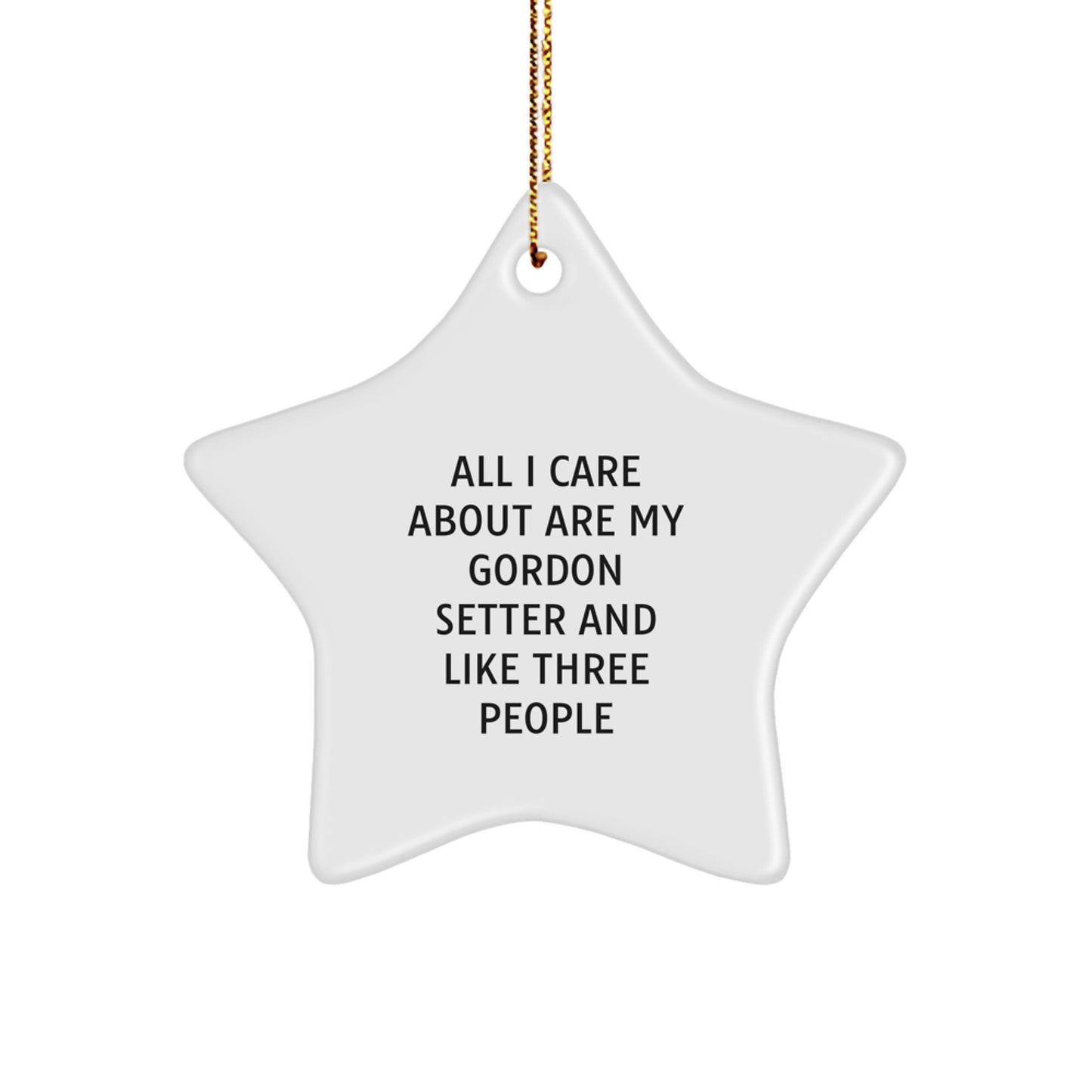 Gordon Setter Dog Lover Gifts, Funny Star Ornament, Gifts from Friends for Christmas Unique Gifts - Image 1