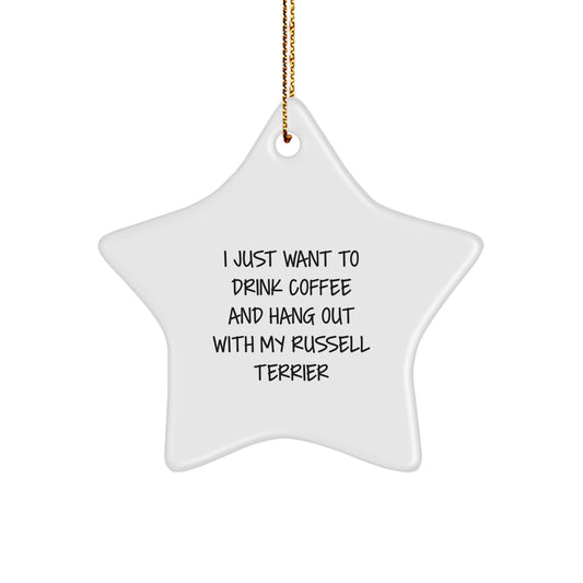 Funny Russell Terrier Dog Gifts from Men to Russell Terrier Dog Owners for Christmas Unique Gifts - Image 1