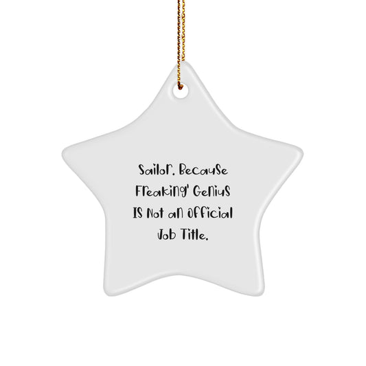 Favorite Sailor Christmas Ornament Gift for Kids - Freaking Genius - Image 1