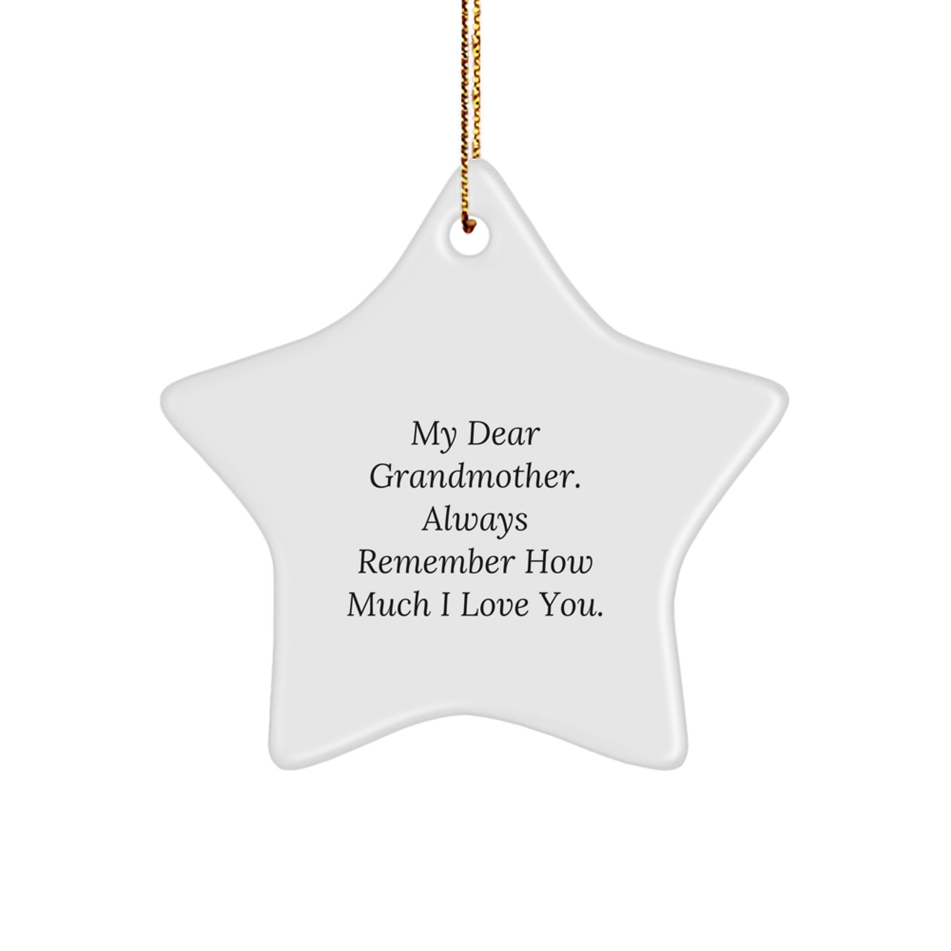 Grandmother Novelty Star Ornament for Grandma – Christmas Gift - Image 1