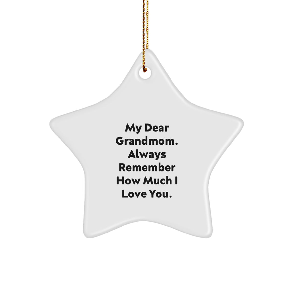 Grandmom Keepsake Christmas Ornament Gift for Him Heartfelt Message - Image 1