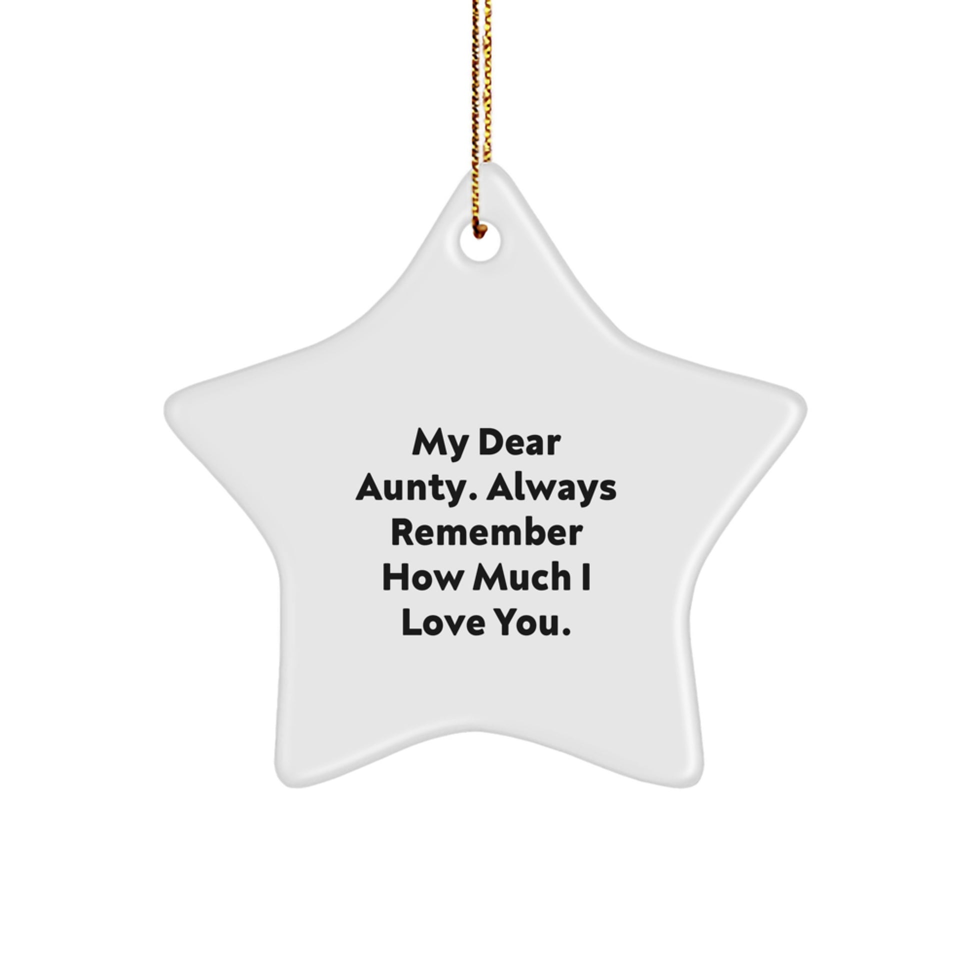 Aunty Keepsake Christmas Ornament Always Remember for Him Gift - Image 1