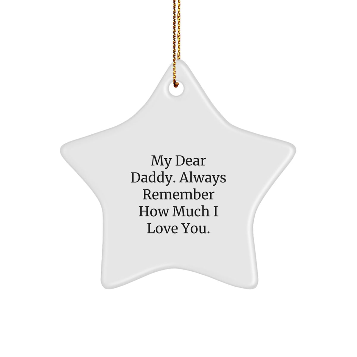 Daddy Keepsake Christmas Ornament Gift for Him - Image 1