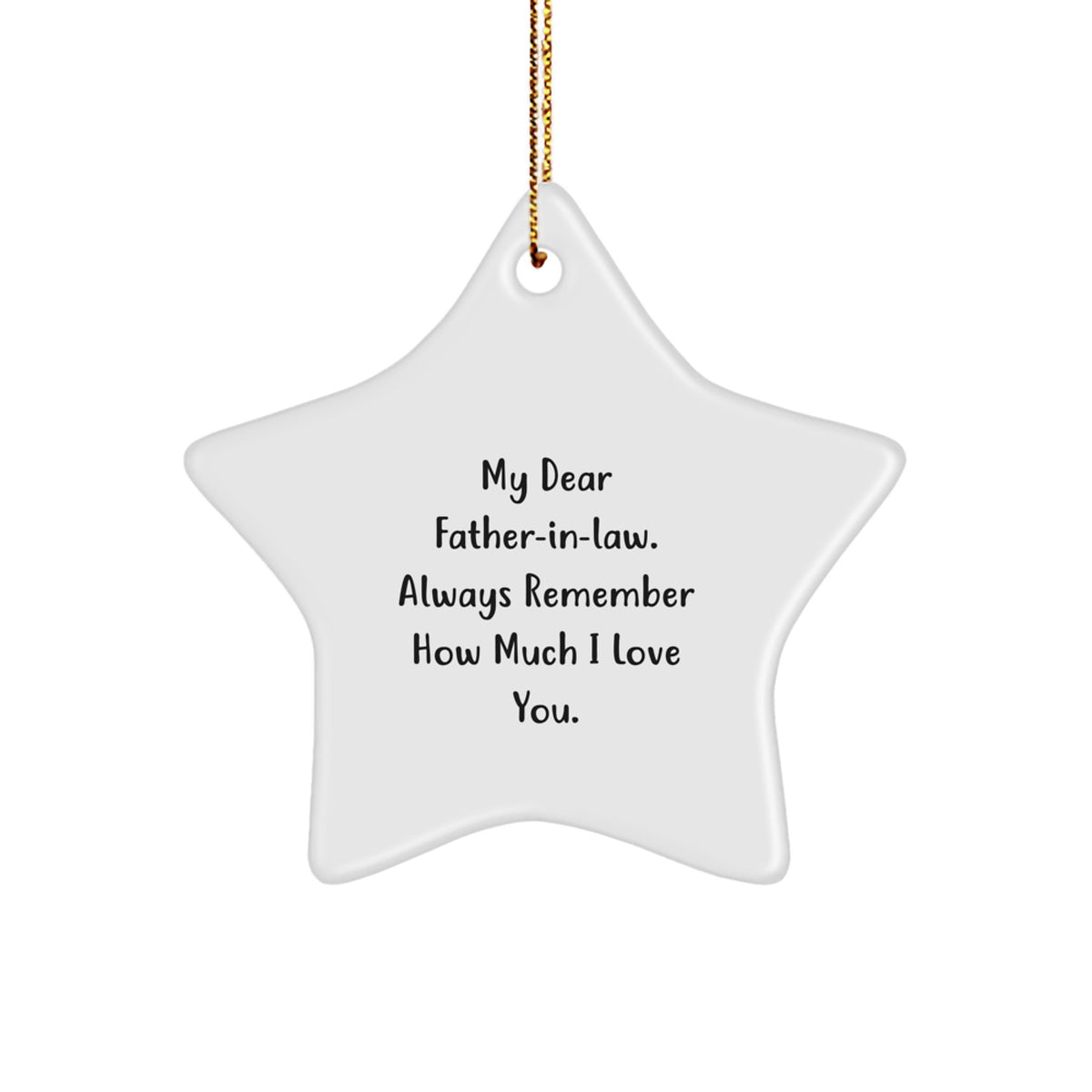 Christmas Ornament Gift for Father-in-law - Treasure Family Keepsake - Image 1