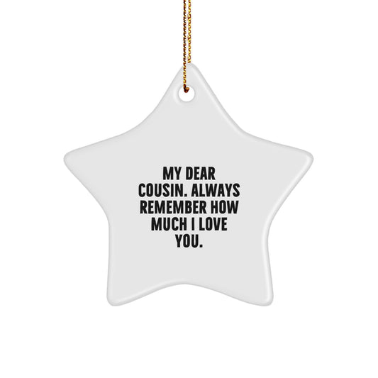 Cousin Heartwarming Favorite Christmas Ornament Gift for Kids - Image 1