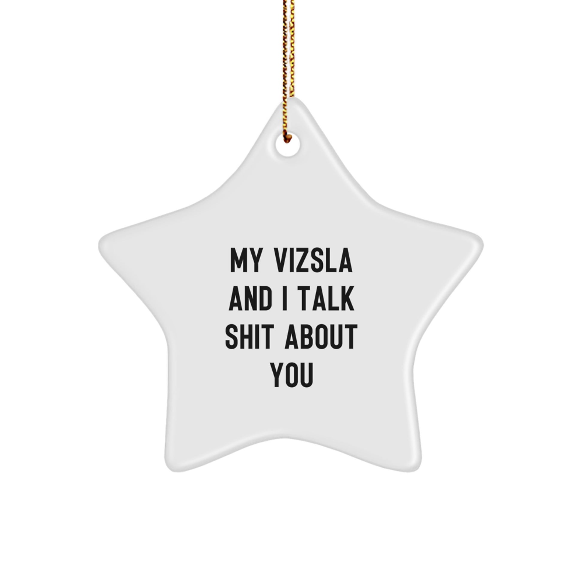 Vizsla Star Christmas Ornament for Kids Gift Present - Image 1
