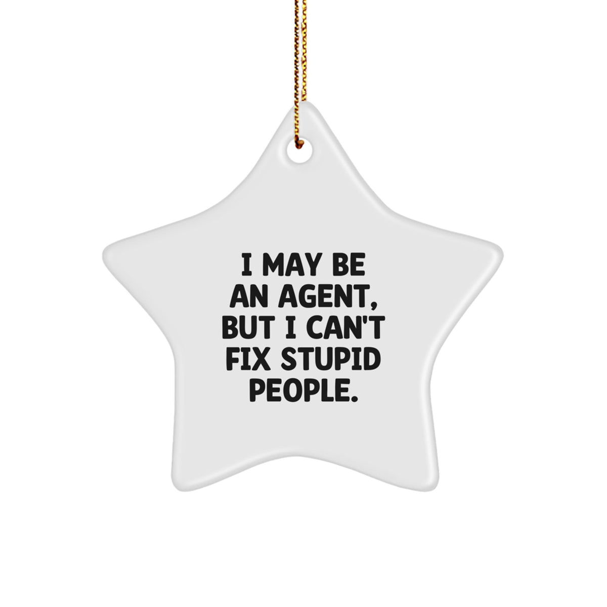 Agent Keepsake Christmas Ornament for Him Gift - Surprise Holiday - Image 1