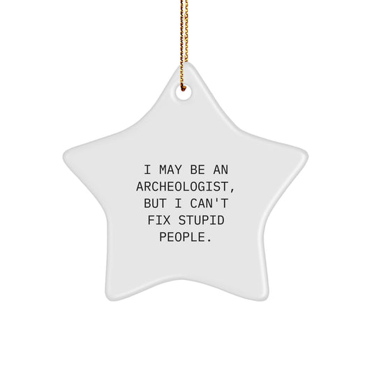 Christmas Gift for Her Archeologist Star Ornament Present Keepsake - Image 1