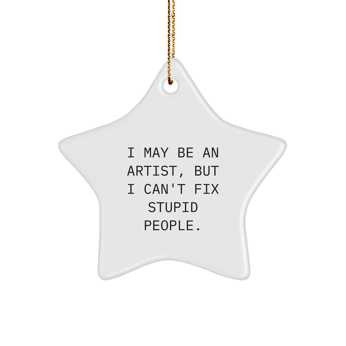 Christmas Gift for Her Artist Keepsake Star Ornament Present - Image 1