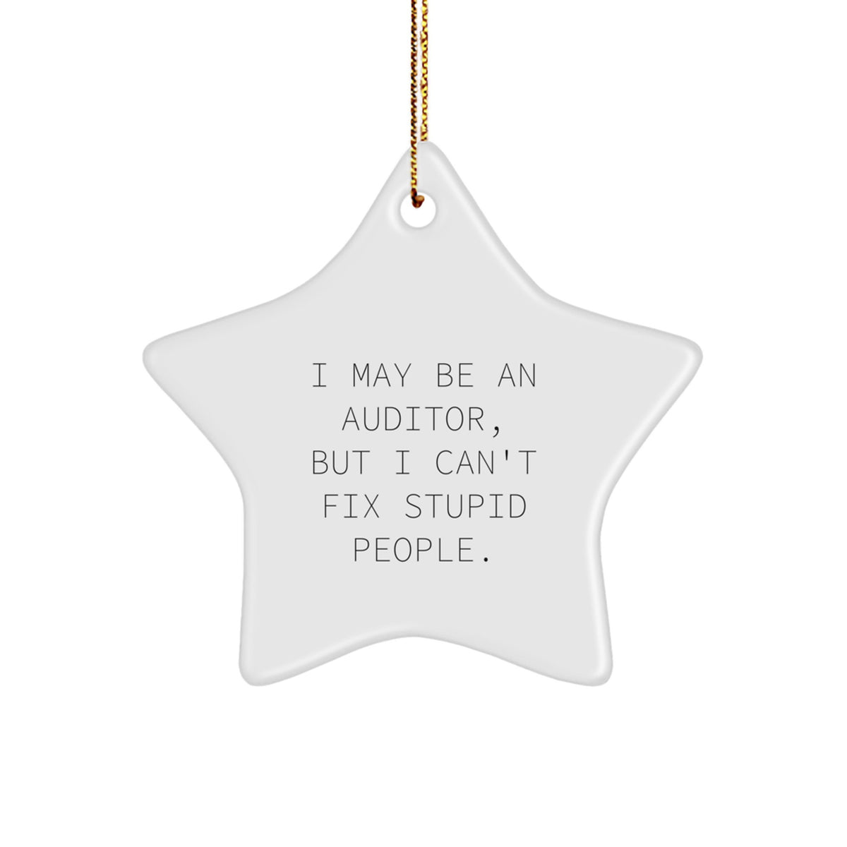 Auditor Keepsake Christmas Ornament for Him Gift - Image 1