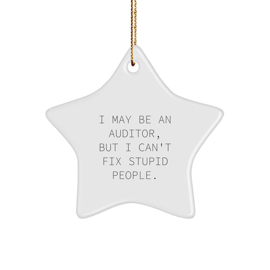 Auditor Keepsake Christmas Ornament for Him Gift - Image 1