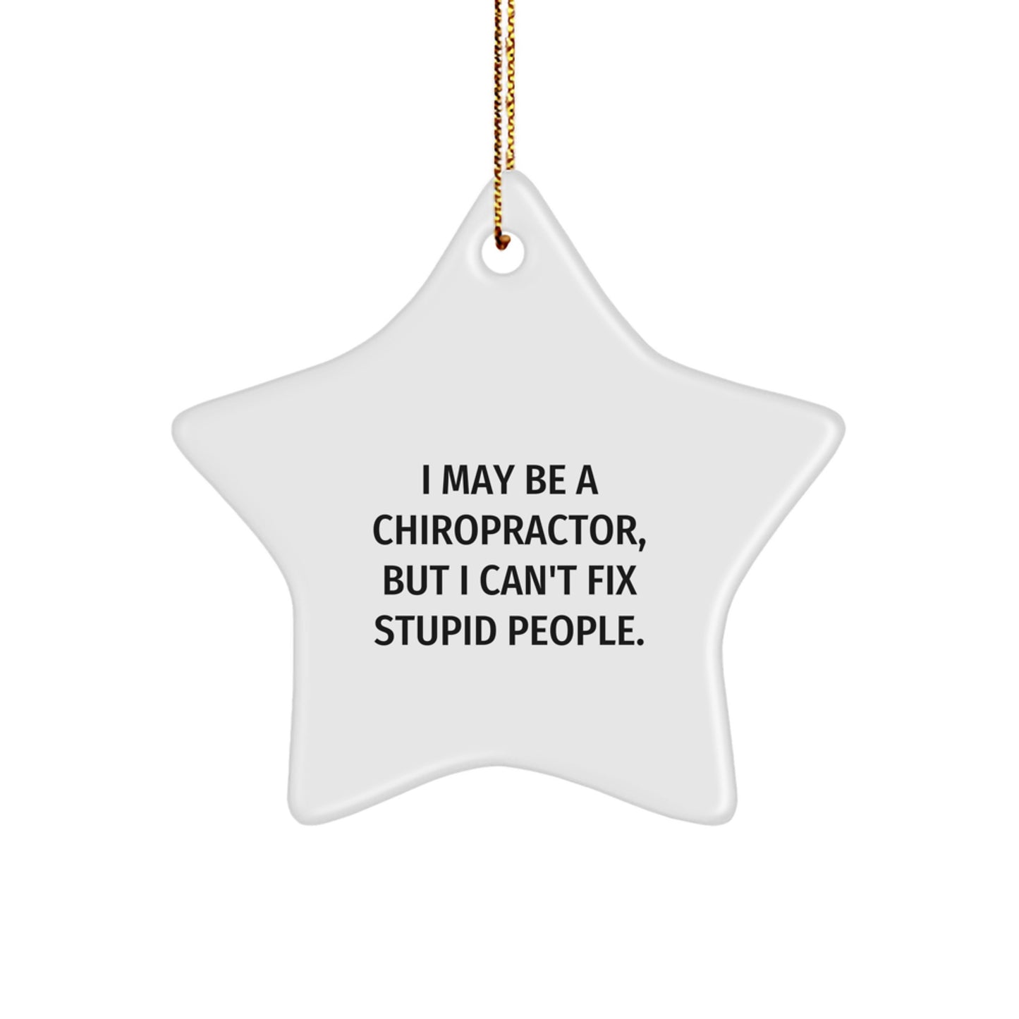 Chiropractor Favorite Star Ornament for Kids Christmas Gift - Image 1
