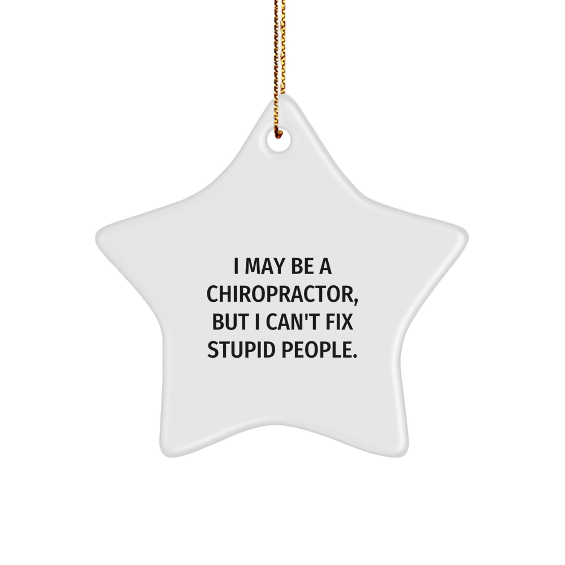 Chiropractor Favorite Star Ornament for Kids Christmas Gift - Image 1