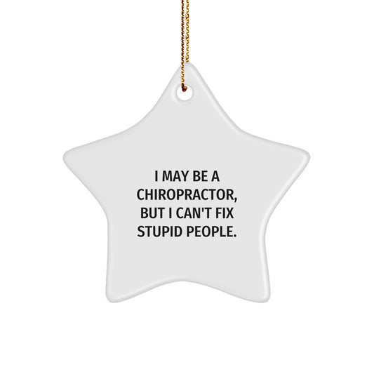 Chiropractor Favorite Star Ornament for Kids Christmas Gift - Image 1