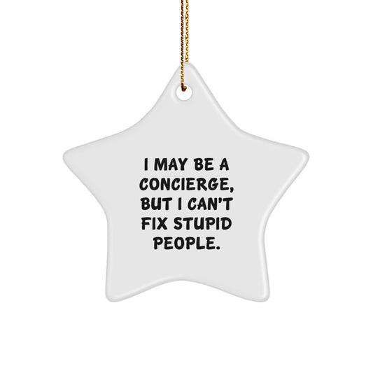 Concierge Star Ornament for Family Treasure Holiday Christmas Gift - Image 1