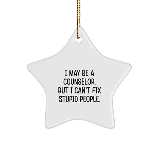 Counselor Favorite Star Ornament for Kids Bright Christmas Gift - Image 1