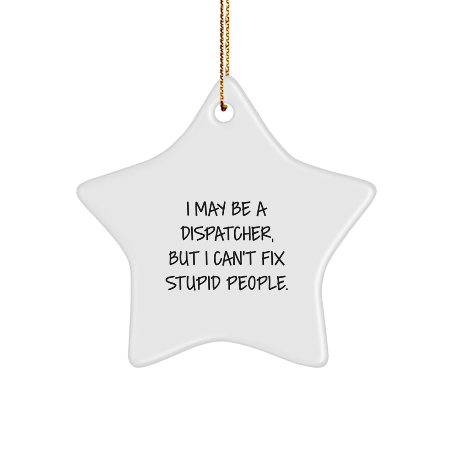 Christmas Gift for Her Dispatcher Star Ornament Present Bright - Image 1