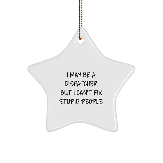Christmas Gift for Her Dispatcher Star Ornament Present Bright - Image 1