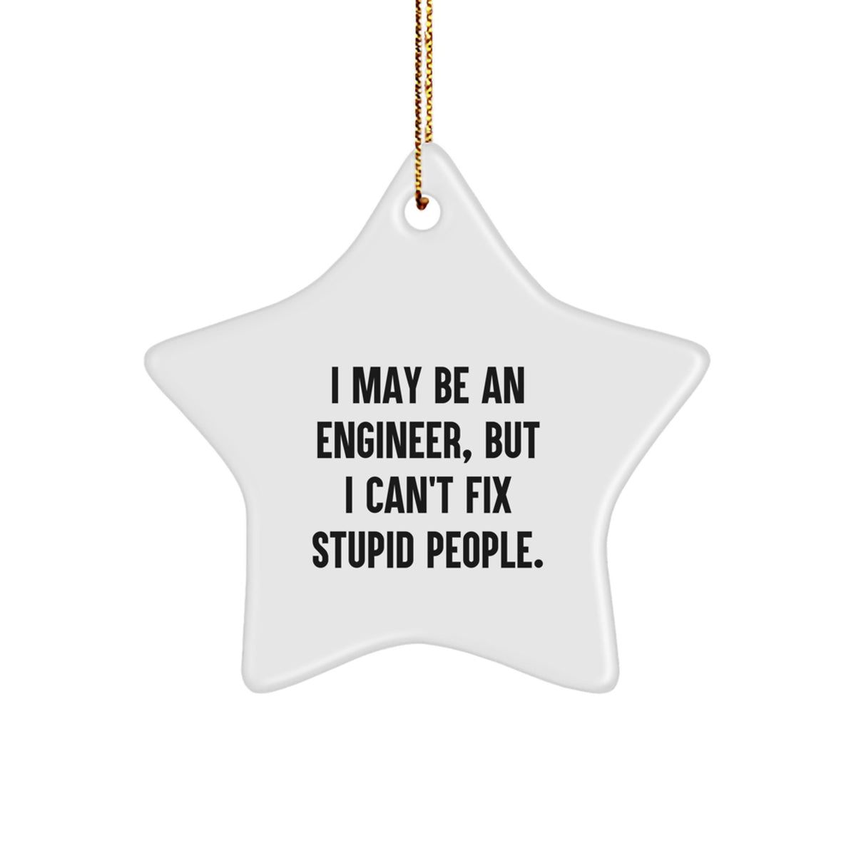Engineer Star Ornament for Family Treasure Christmas Unique Gift - Image 1