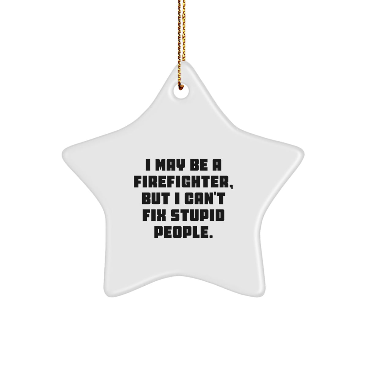 Firefighter Keepsake Christmas Ornament for Him Gift - Image 1