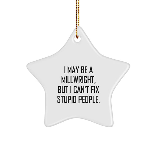 Millwright Keepsake Christmas Ornament for Him Gift – Holiday Tree Decor - Image 1