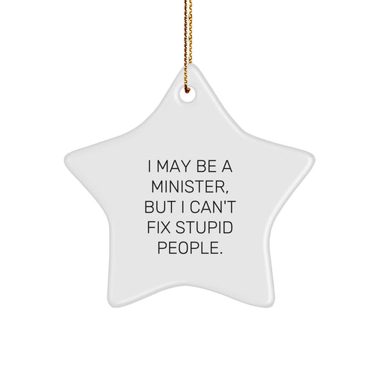 Sassy Minister Christmas Ornament for Neighbors Gift - Image 1
