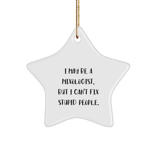 Mixologist Keepsake Christmas Ornament for Him Gift - Image 1