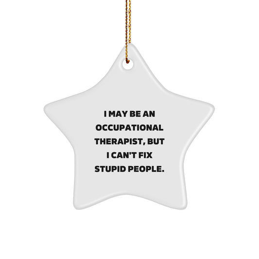 Witty Occupational Therapist Christmas Ornament Novelty for Friends Gift - Image 1