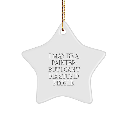 Treasure Star Ornament for Kids - Painter Quote Christmas Gift - Image 1